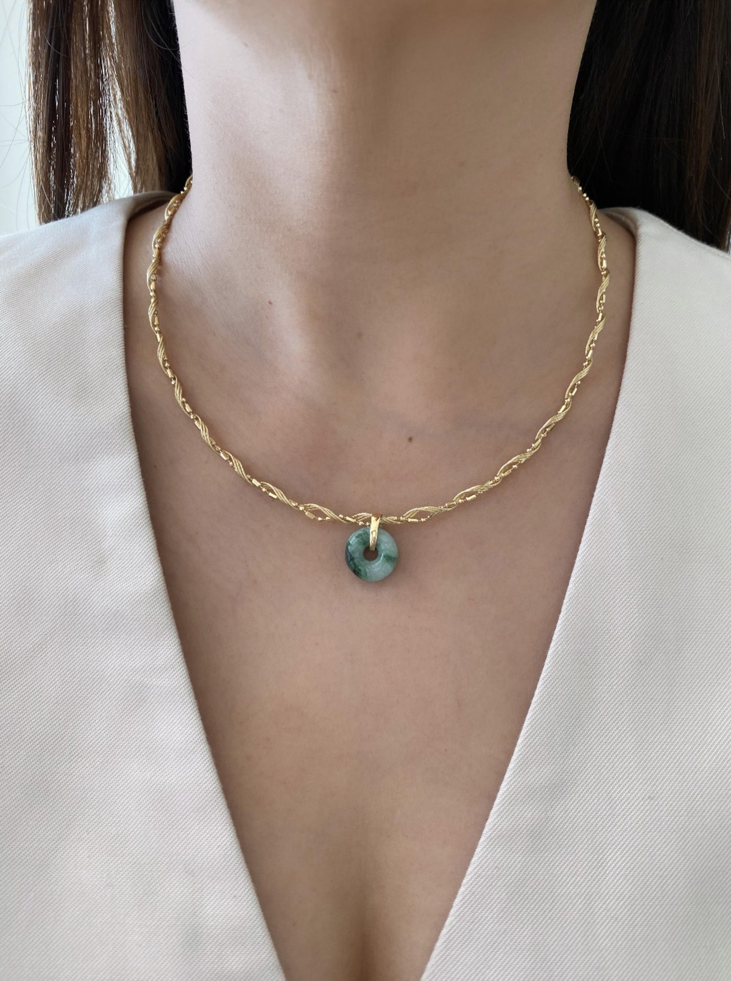 Twisted Rope Omega Necklace