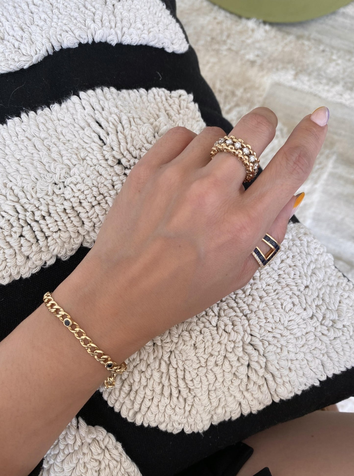 Black Diamond Cuban Bracelet