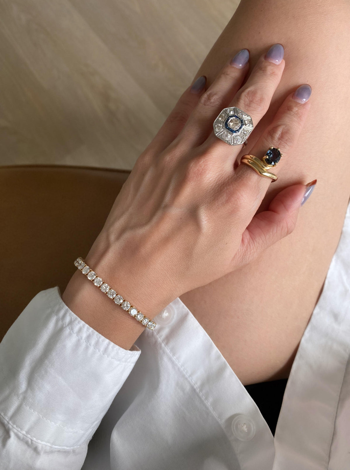 9.5 Carats Lab Diamond Bracelet