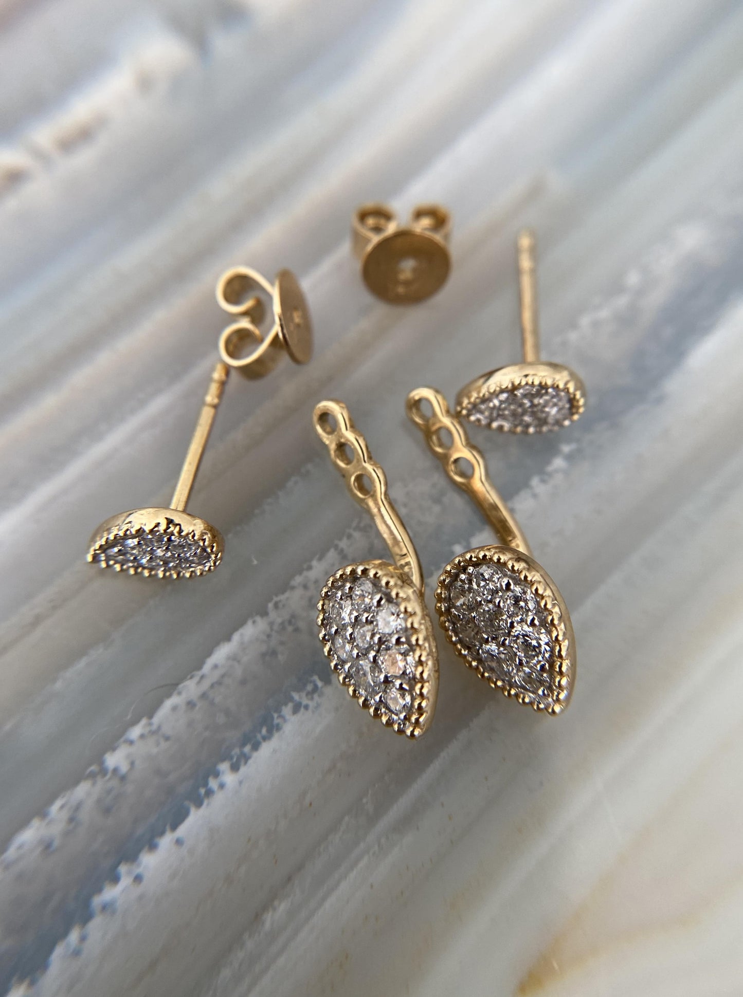 Diamond Jacket Earrings
