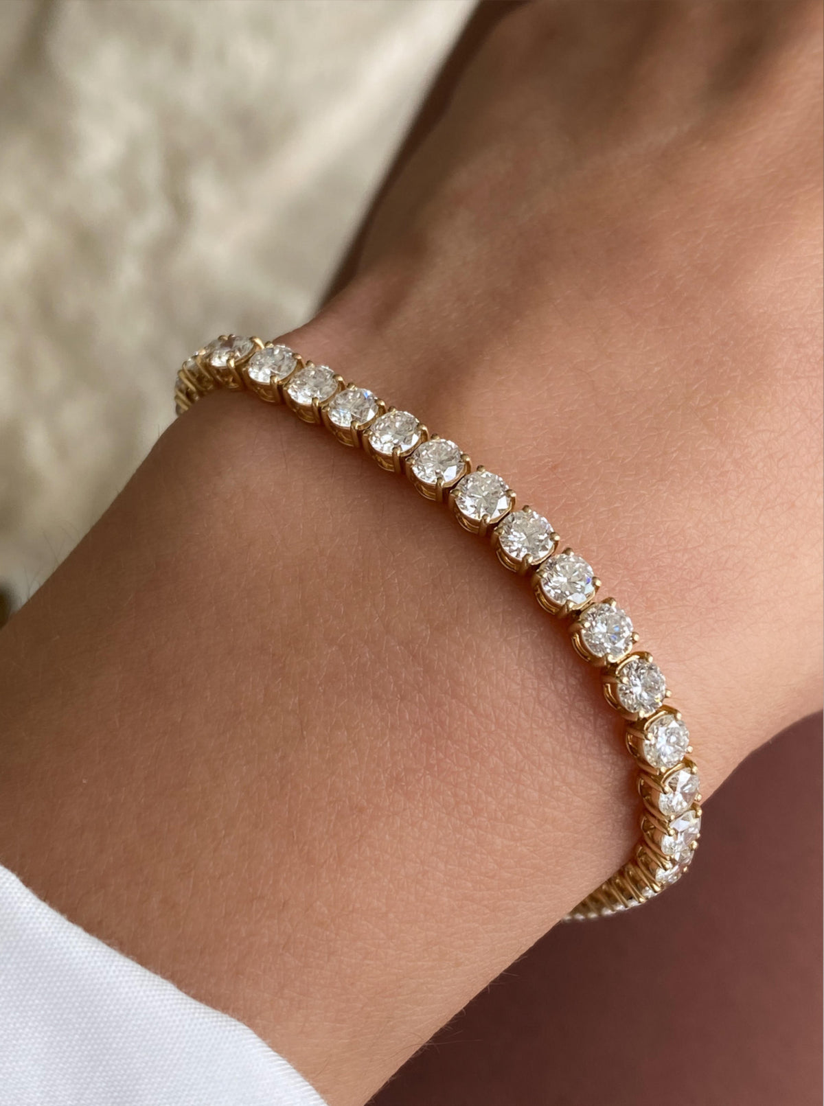 8.06 Carats Lab Diamond Bracelet