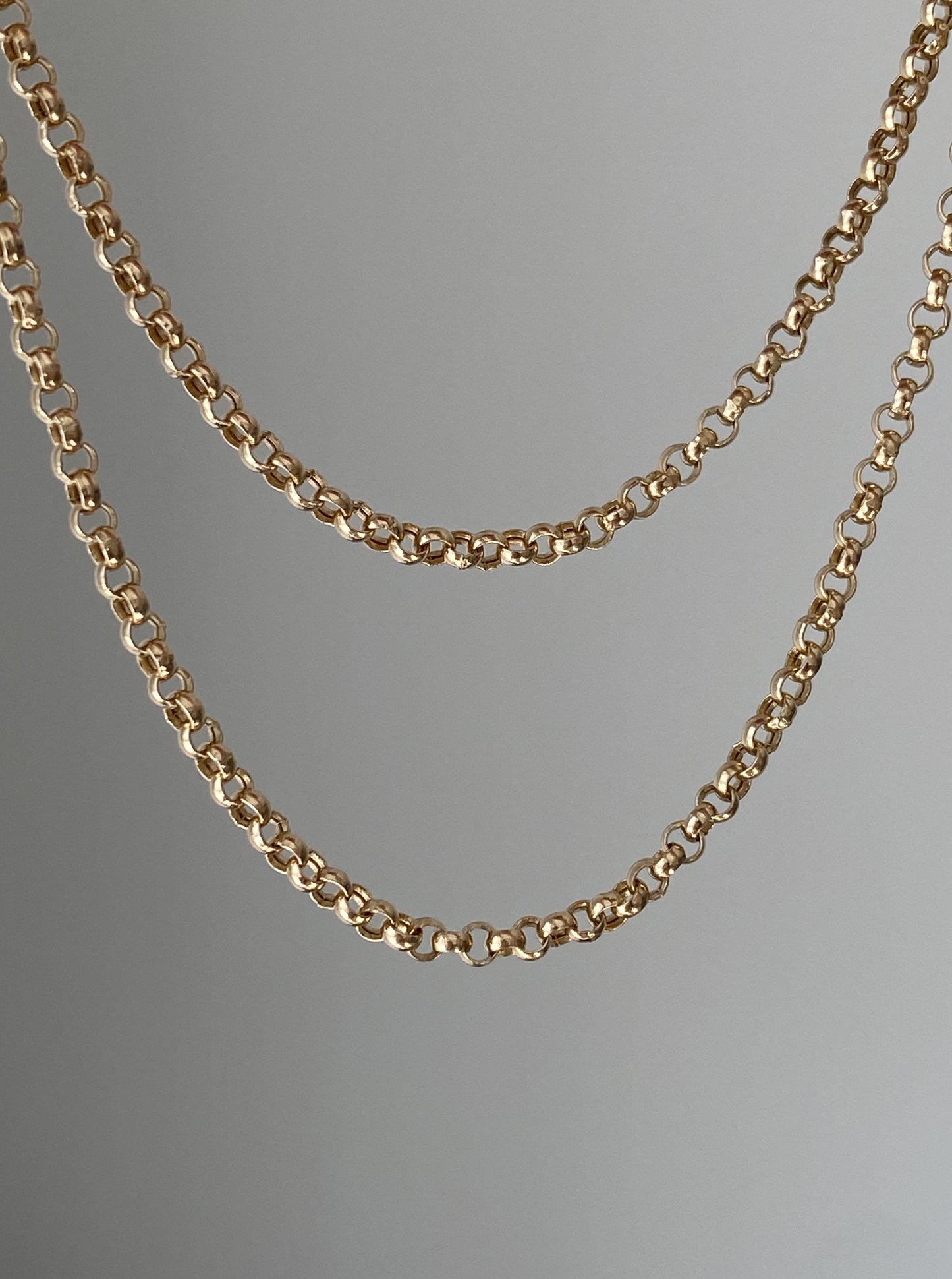 24" Dainty Round Rolo Chain