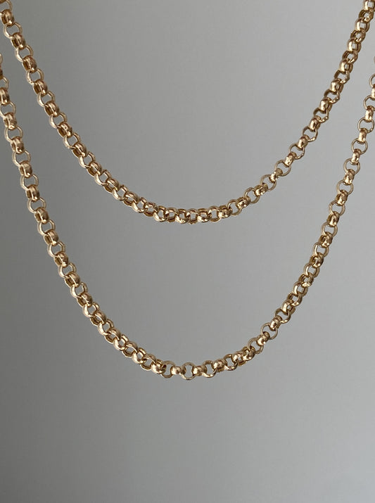 24" Dainty Round Rolo Chain