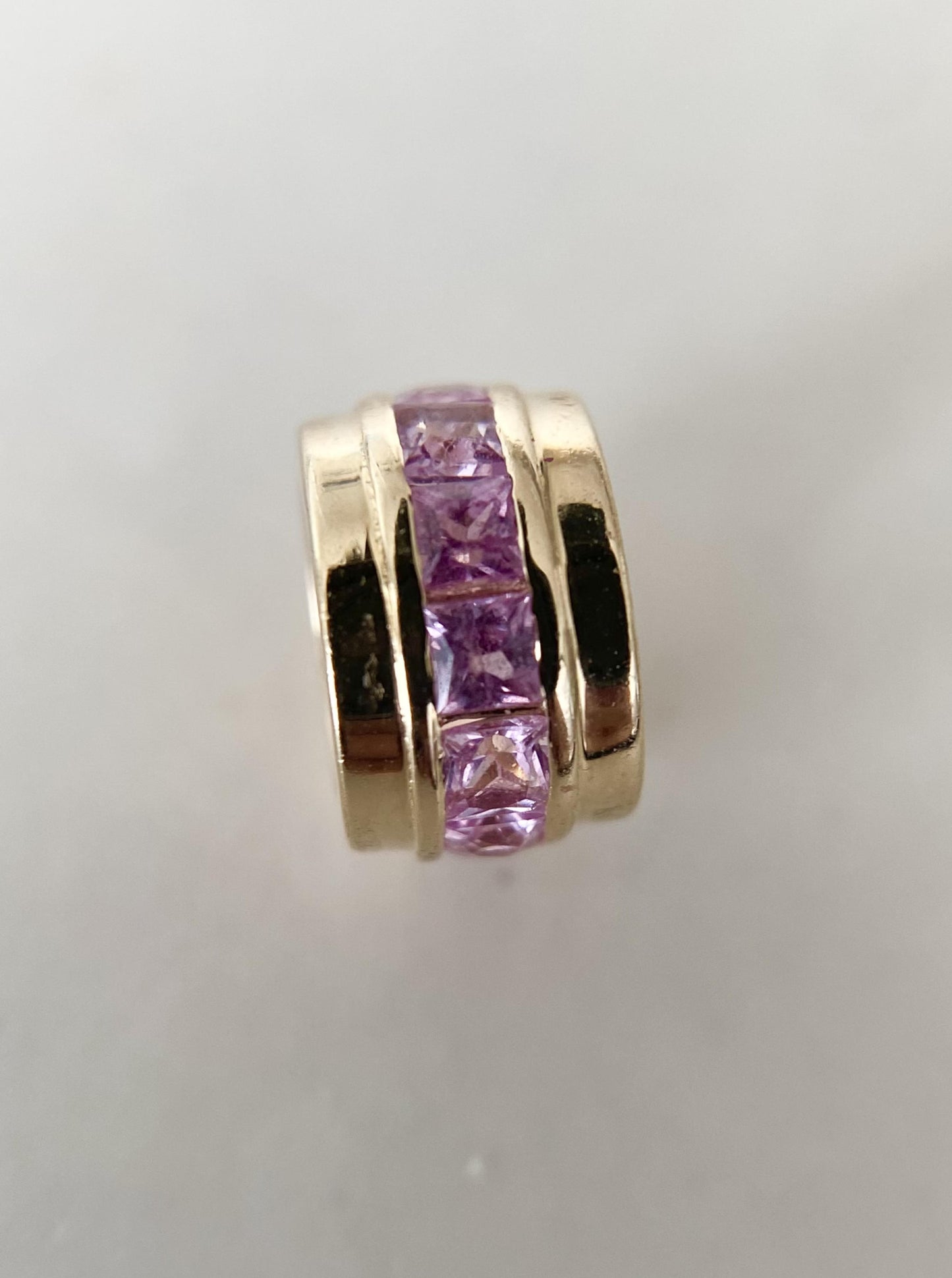 Pink Sapphire Spacer Charm
