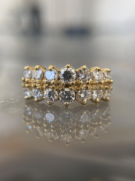 Estate Scallop Diamond Band