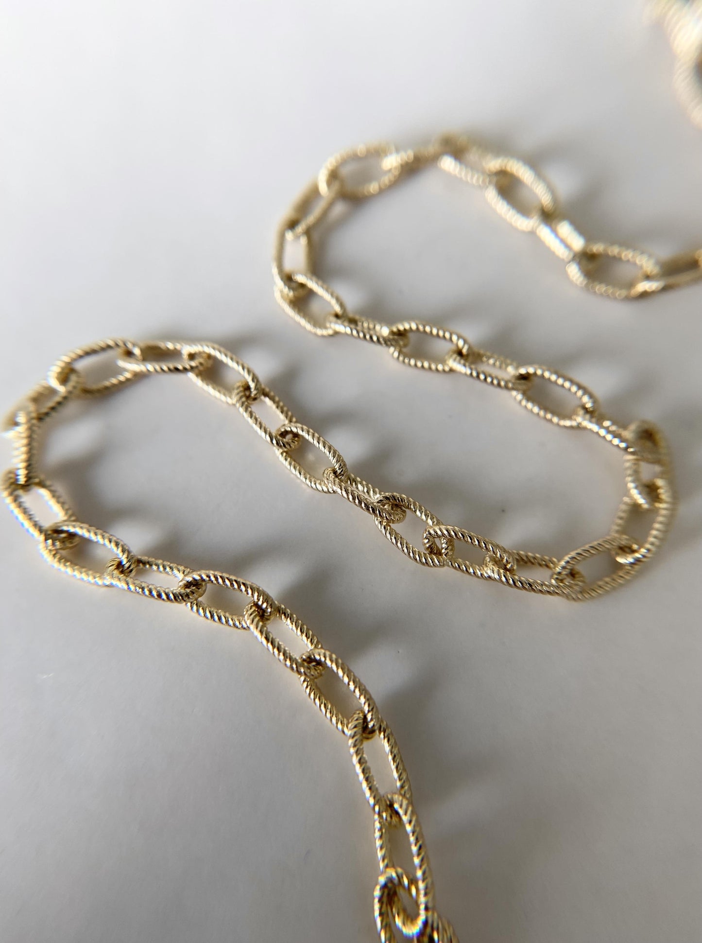 14K Oval Rope Anklet