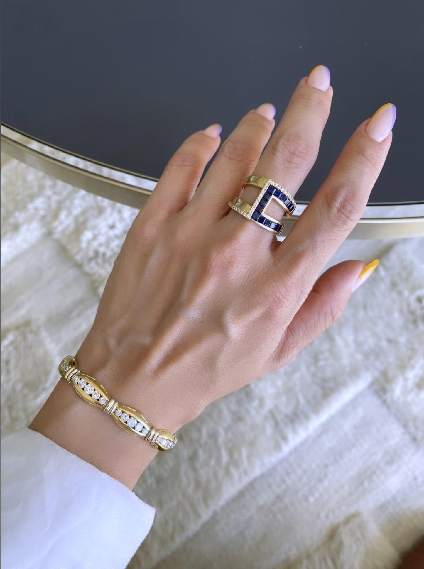 Vintage Channel Diamond Bracelet