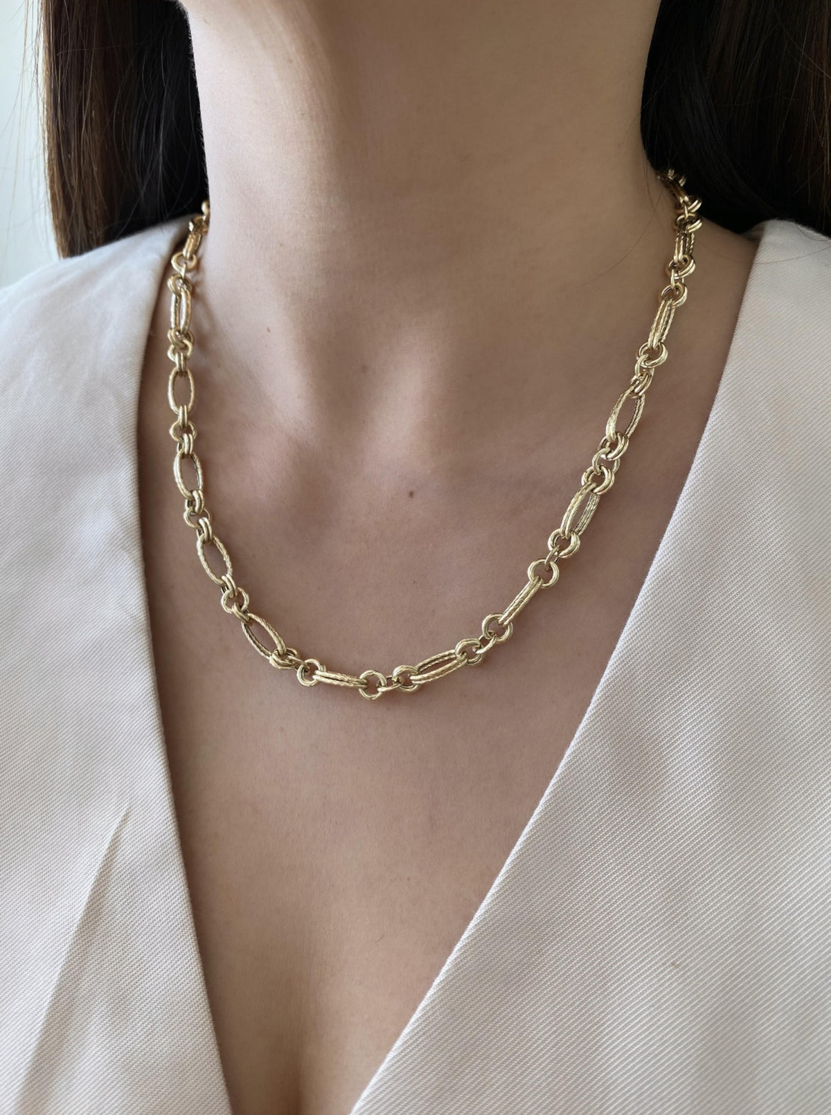 Double Round & Oval Rope Link Chain
