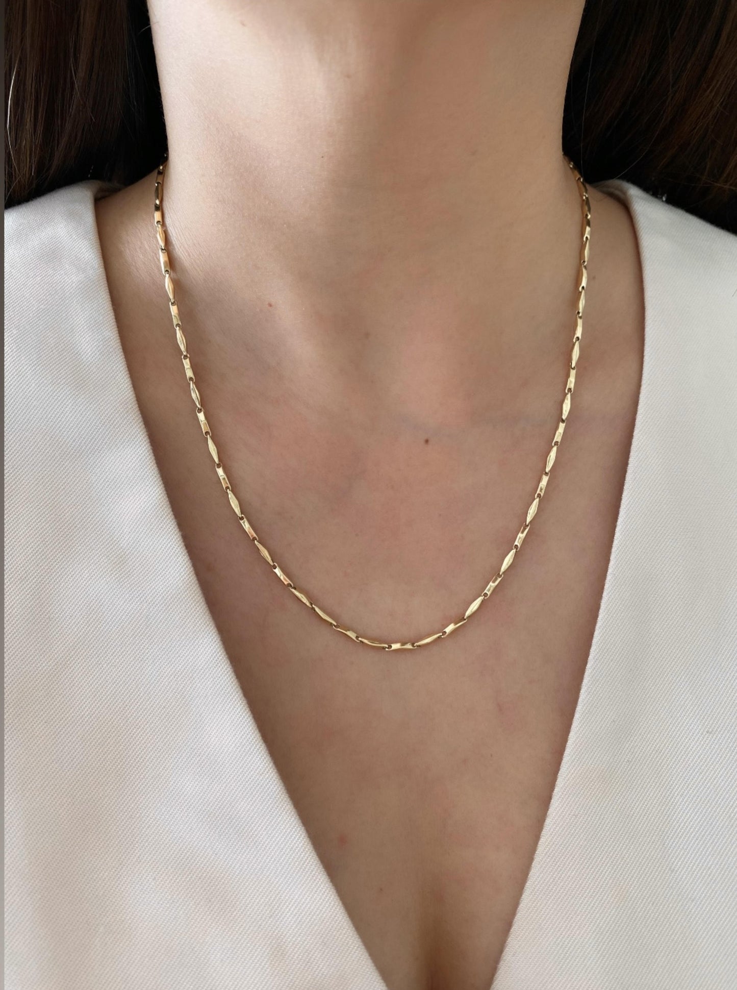 Enlongate Diamond Cut Razo Chain
