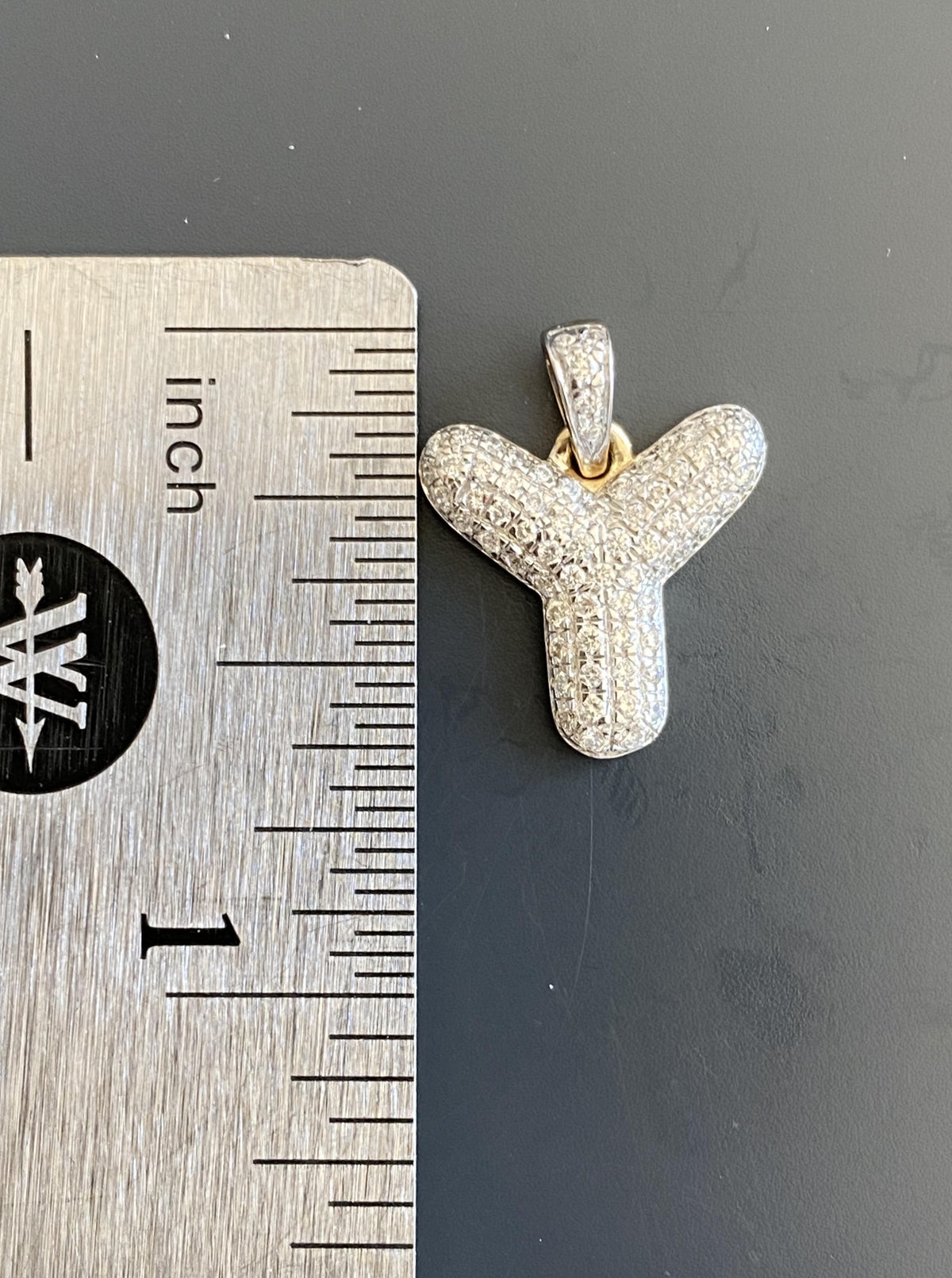 Letter "Y" Diamond Charm