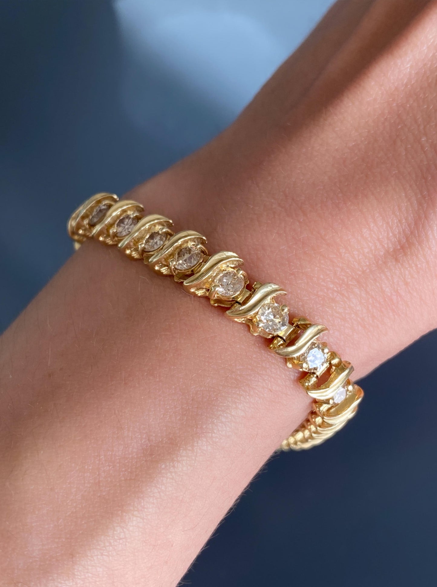 Vintage "S" Diamond Bracelet