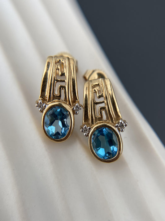 Vintage Topaz Earrings