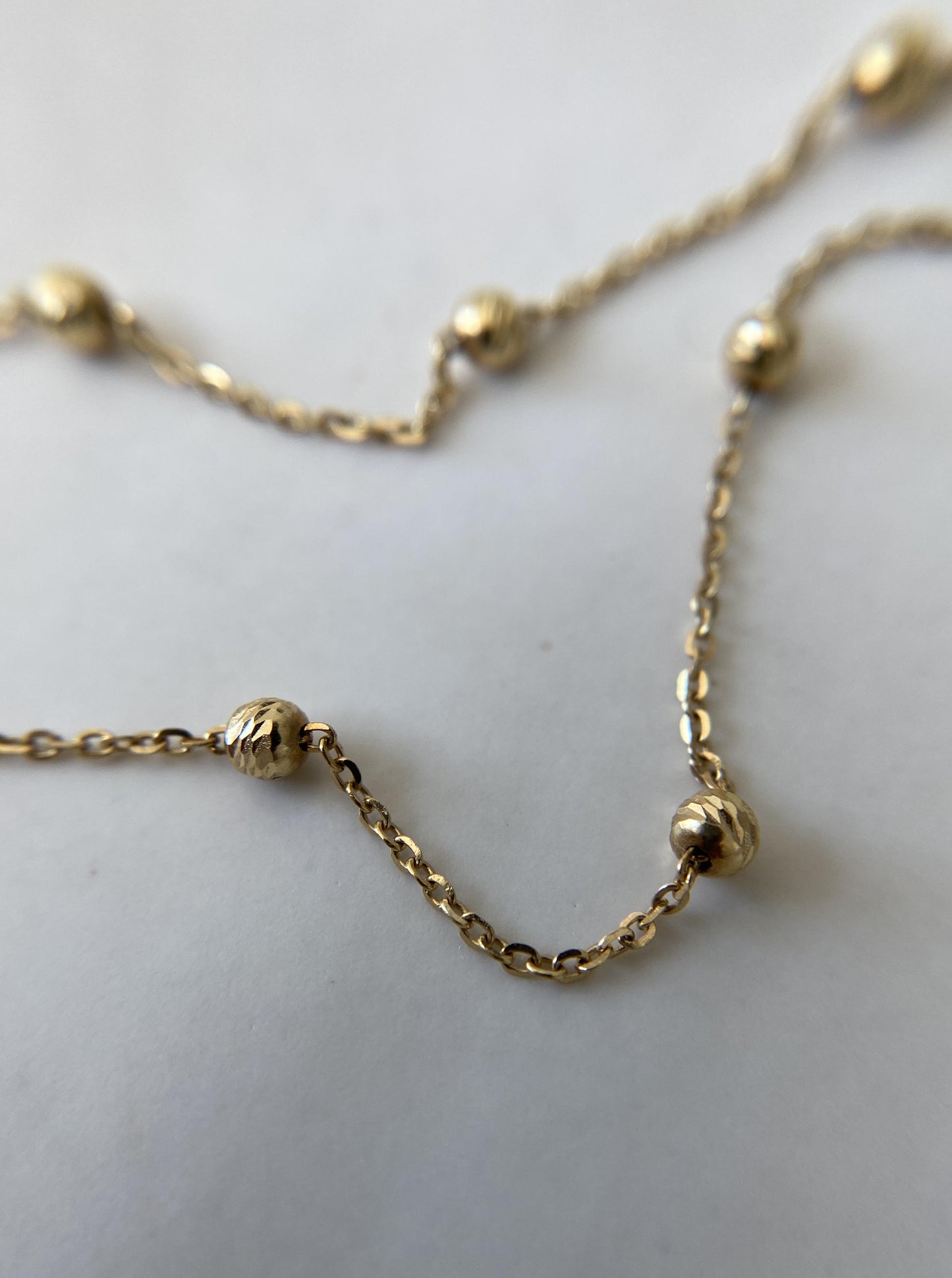 14K Beaded Chain
