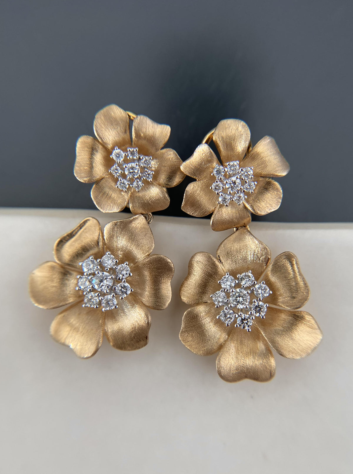 Double Floral Earrings