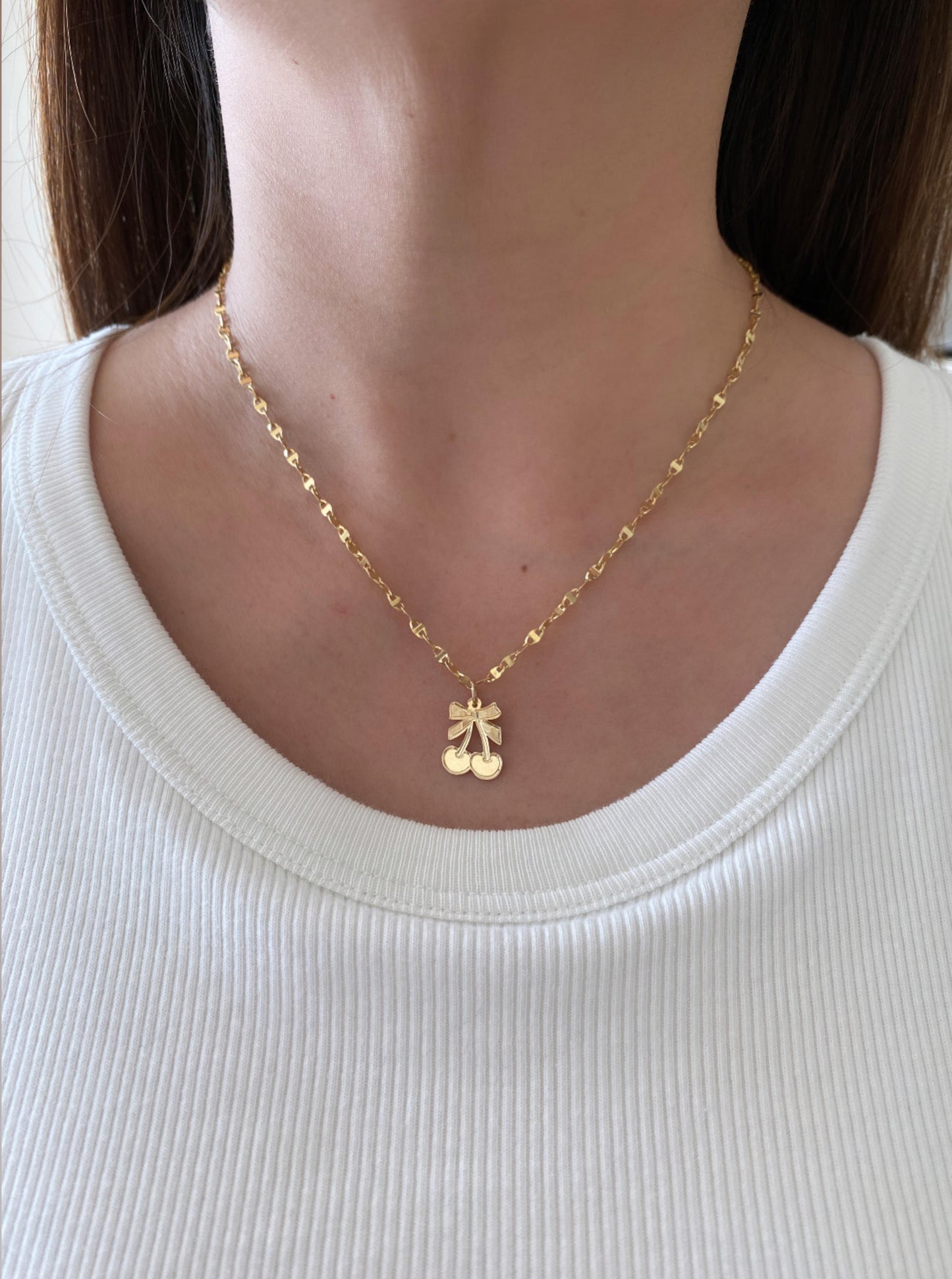 14K Cherry Charm