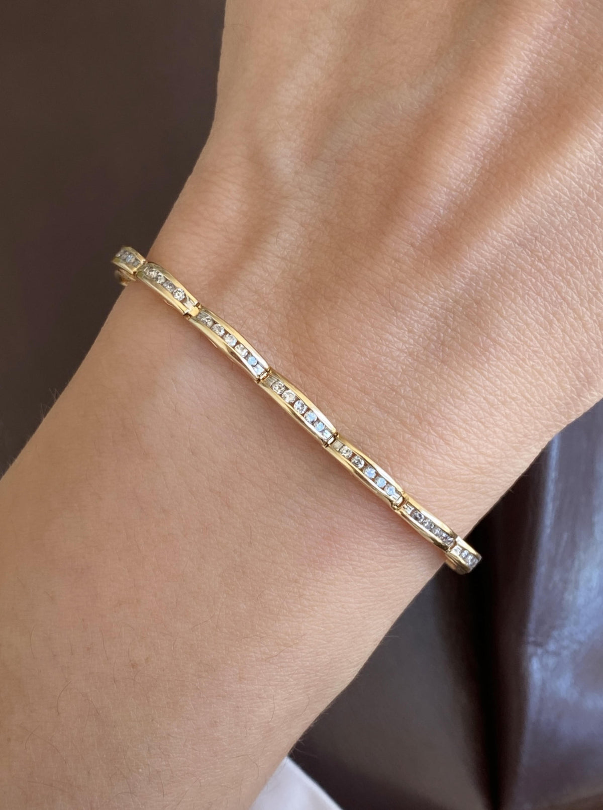 Vintage Scallop Diamond Bracelet