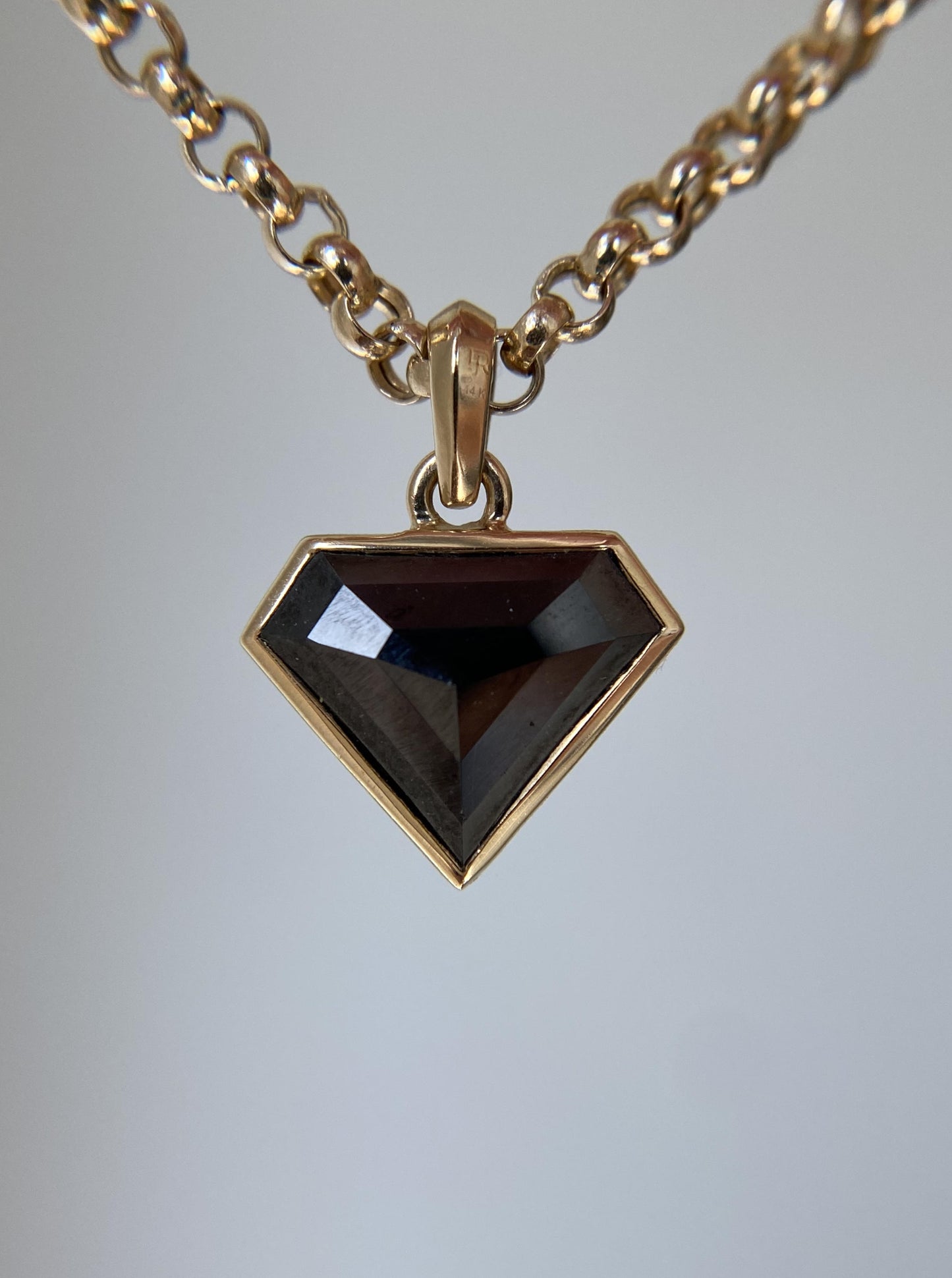 Black Diamond Shield Charm