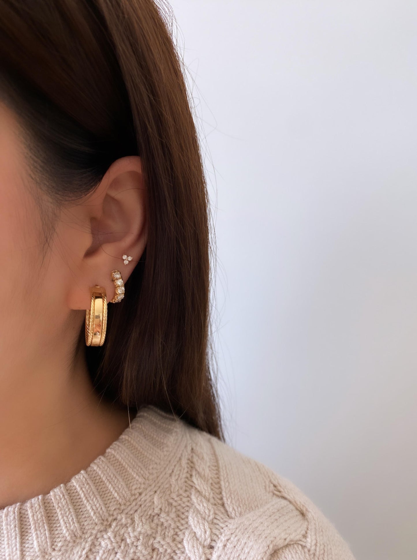 Chunky Hoops with Rope Details