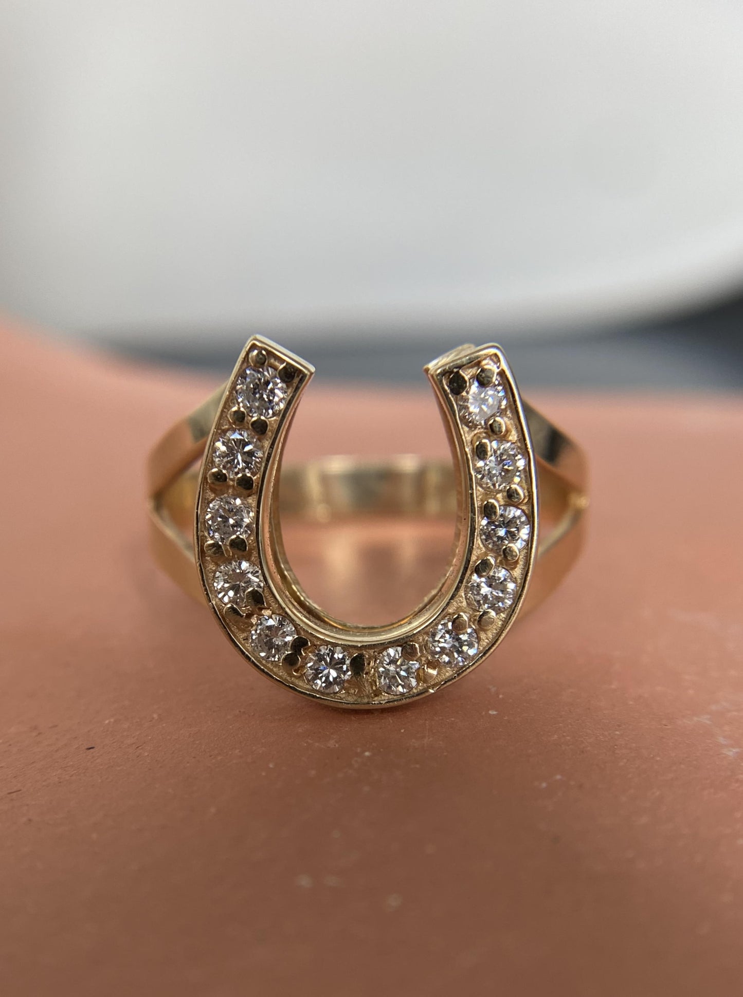 Diamond Horseshoe Ring
