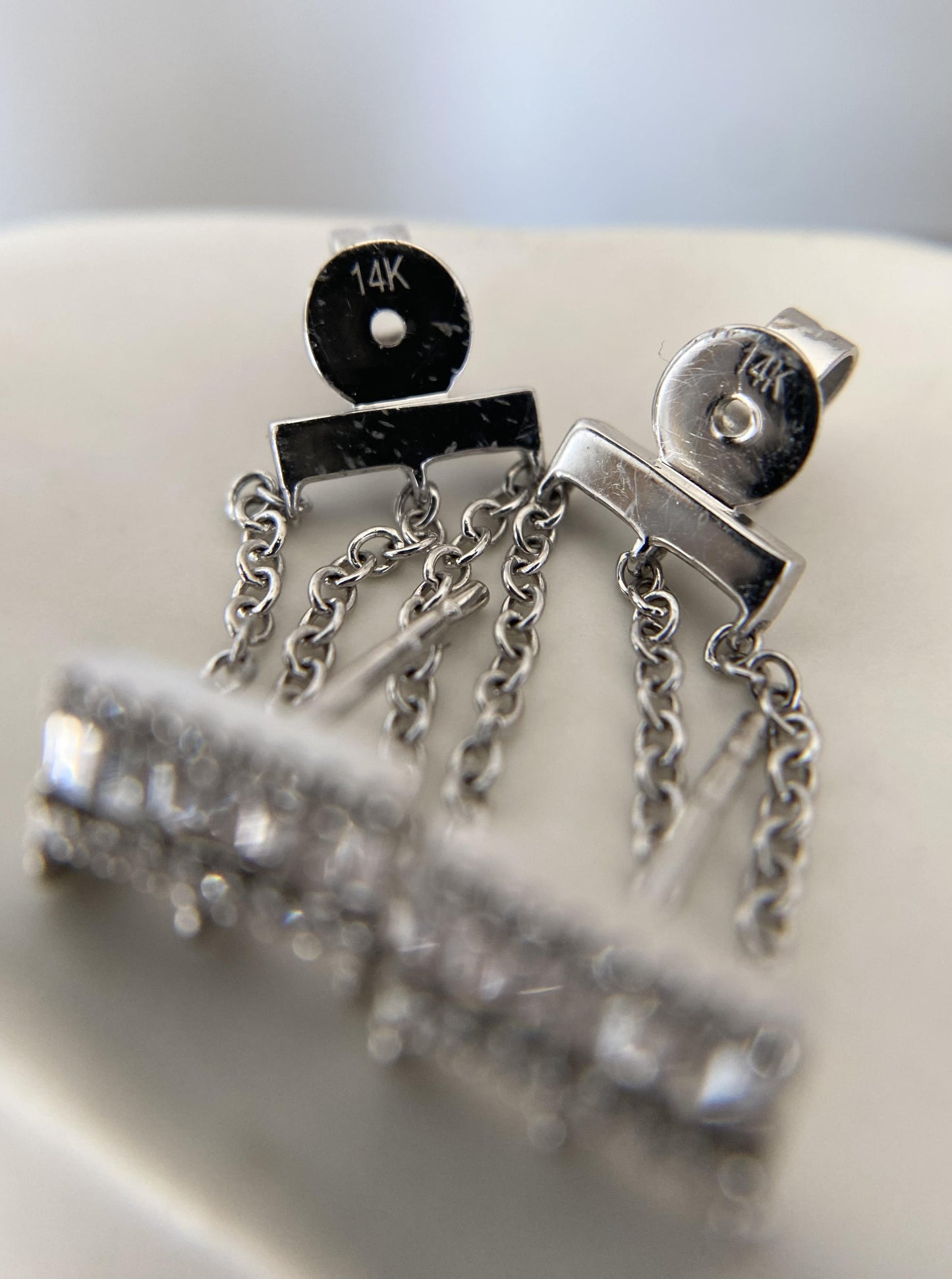 Triple Drop Diamond Earrings