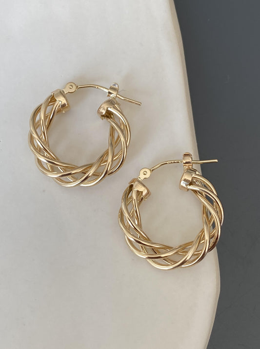 Twisted Wire Hoops