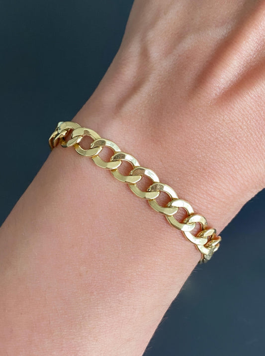 Flat Cuban Bracelet (6.3mm)