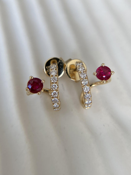 Ruby Grab Earrings