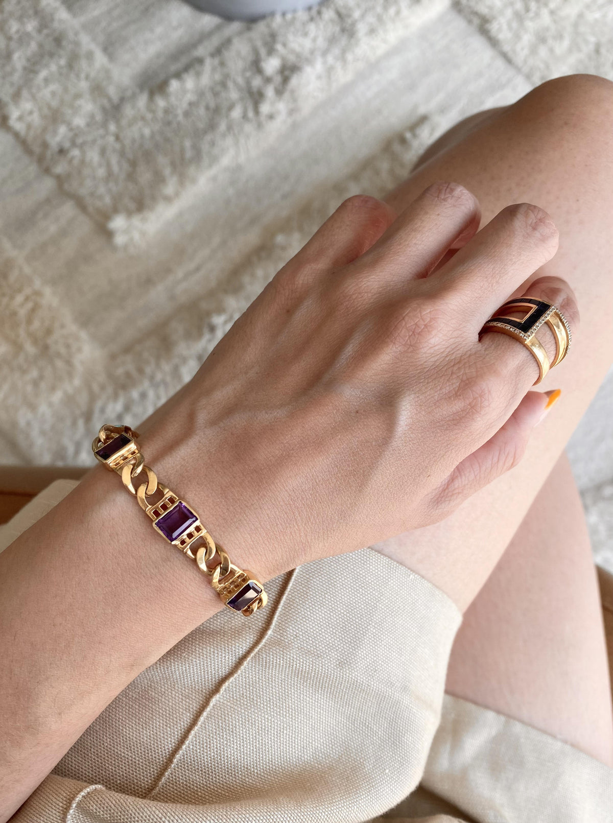 Vintage Amethyst Bracelet