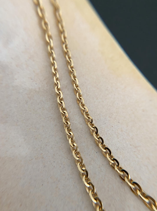 16.75" Flat Solid Rolo Chain
