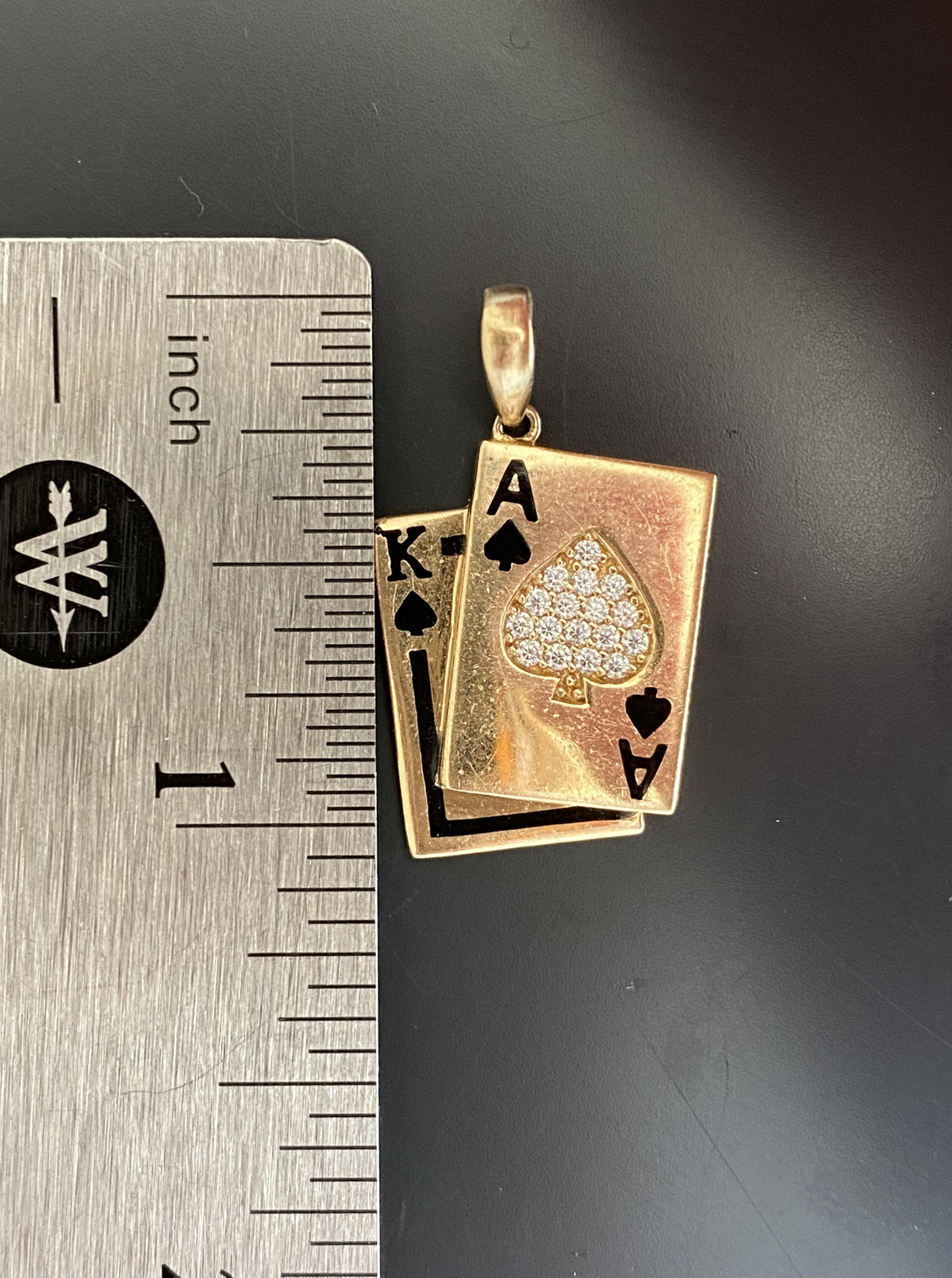 Vintage Poker Card Charm