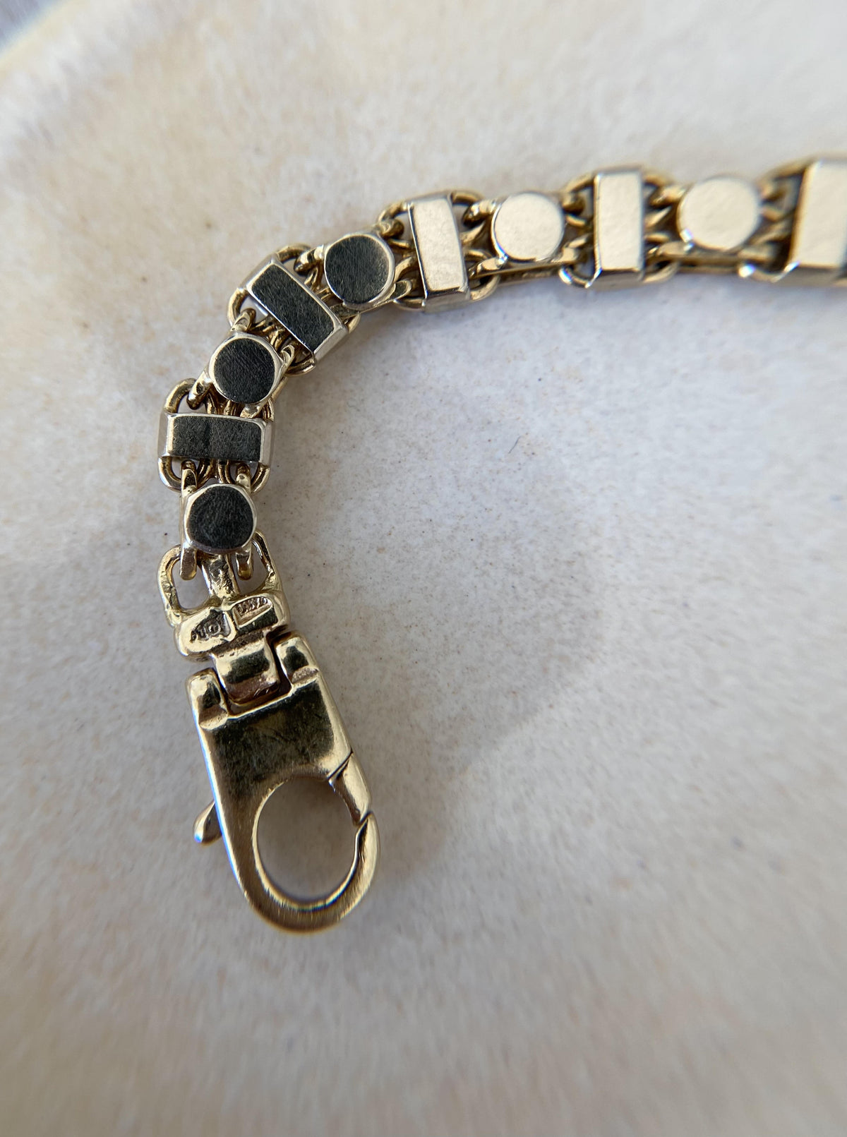 Vintage Rectangular & Circle Bracelet
