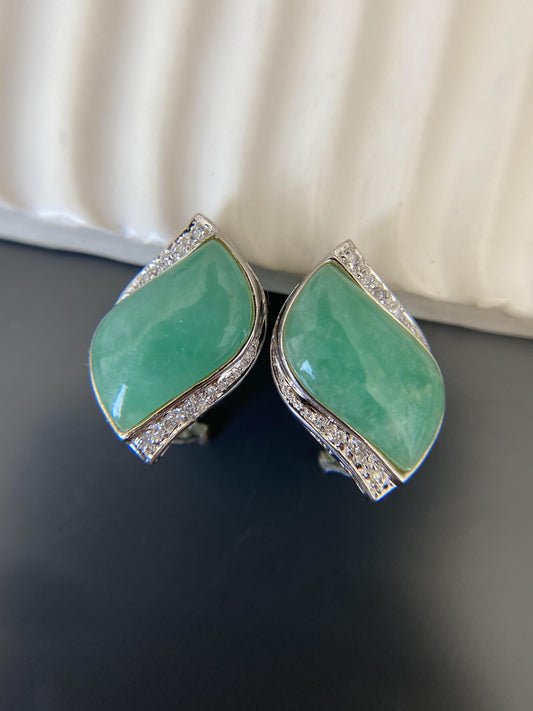 Statement Jade Earrings