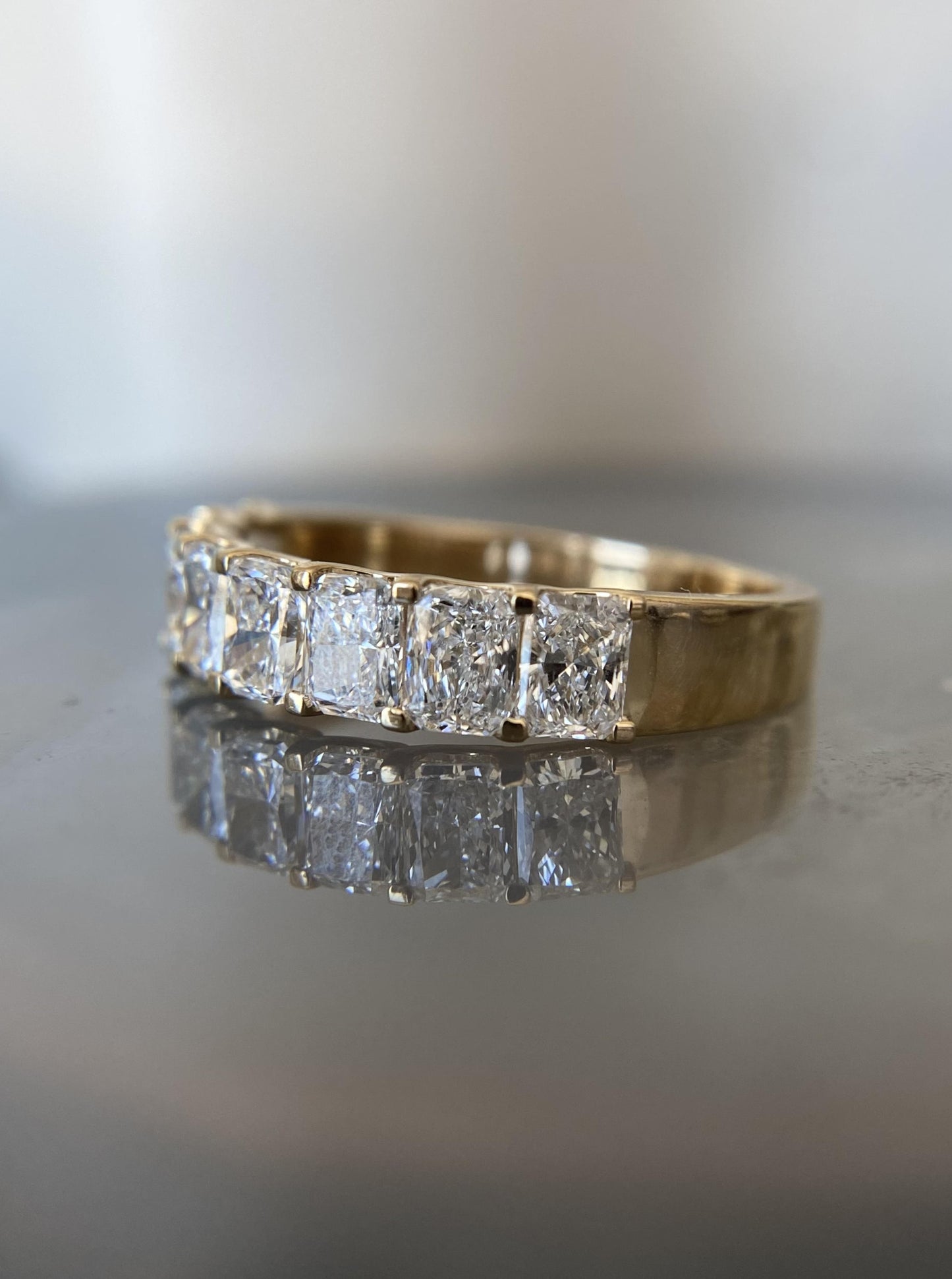 Radinat Cut Lab Diamond Band