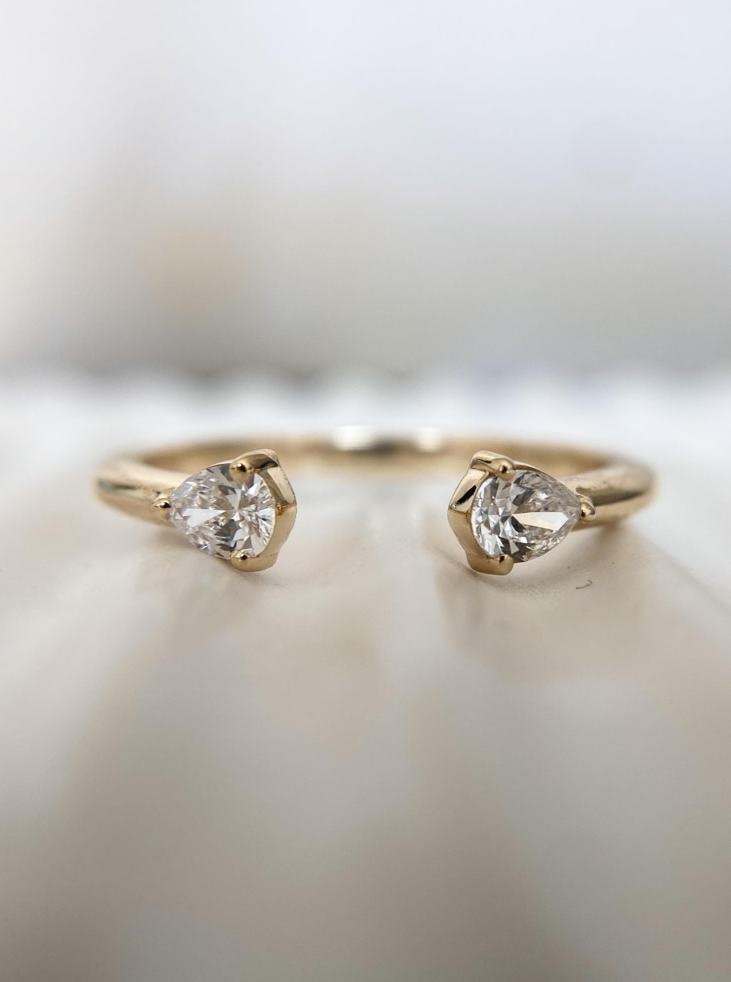 Open Lab Diamond Ring