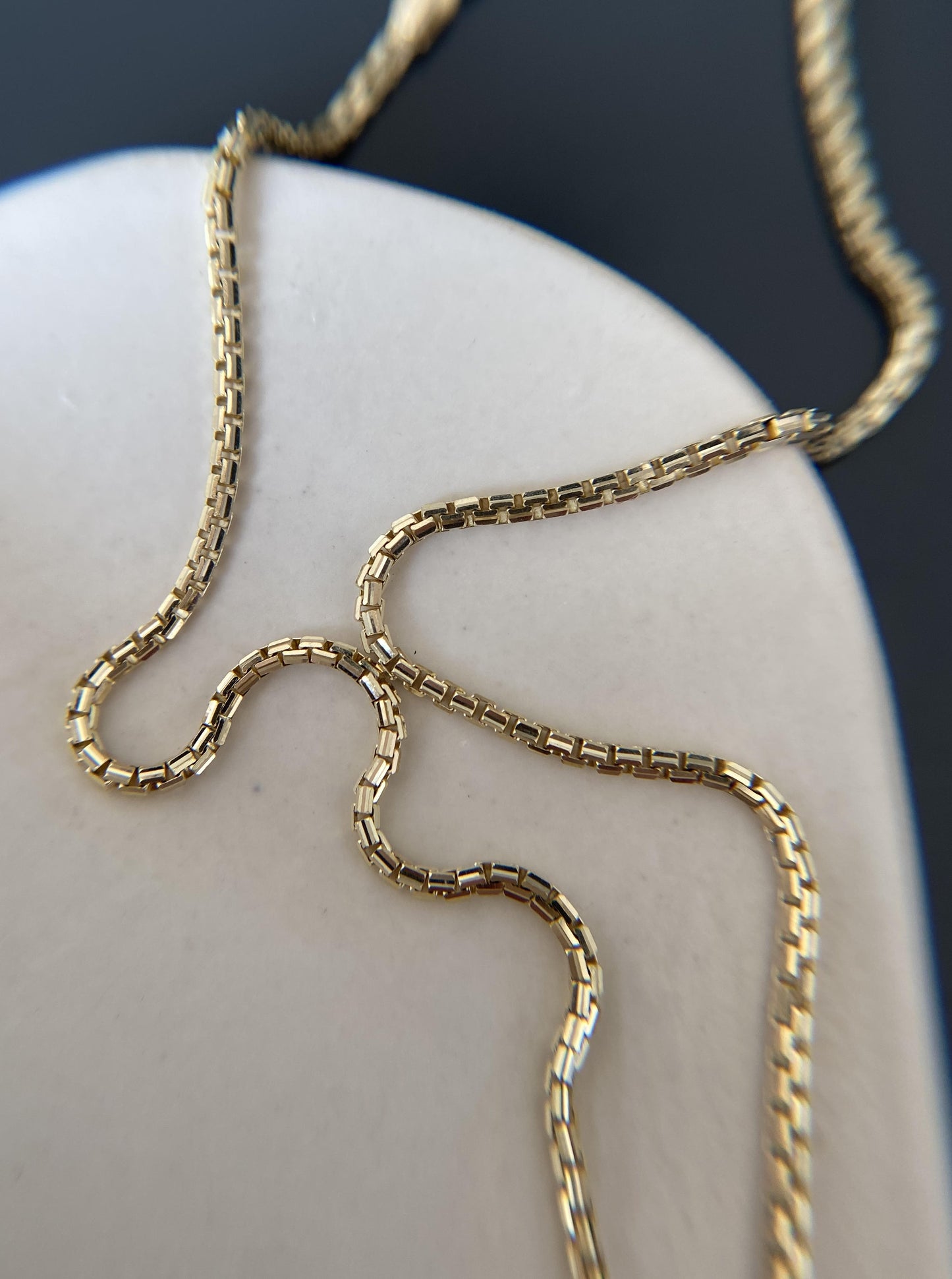 20" Diamond Cut Round Box Chain