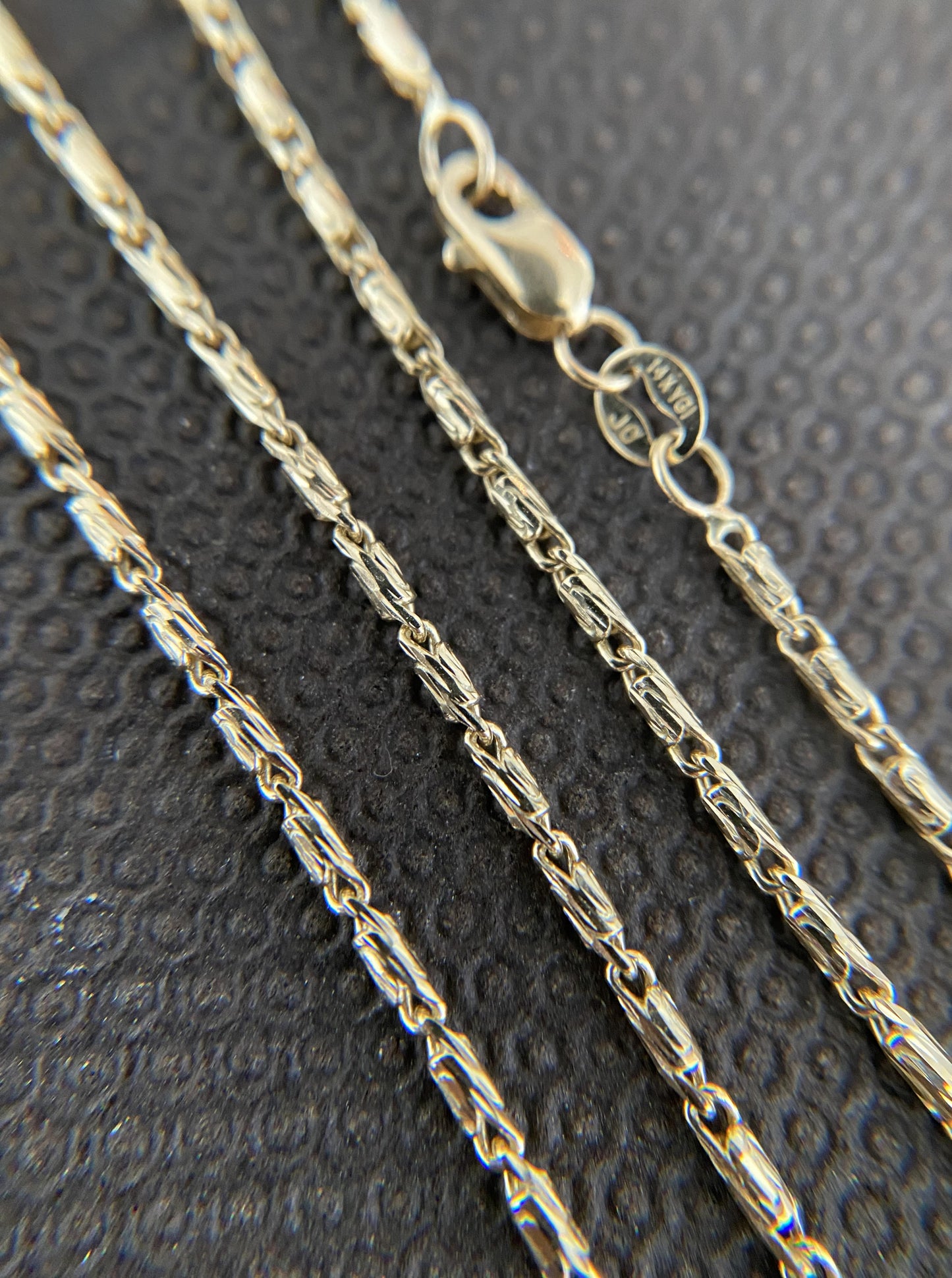 Beaded Diamond Cut Chain (18")