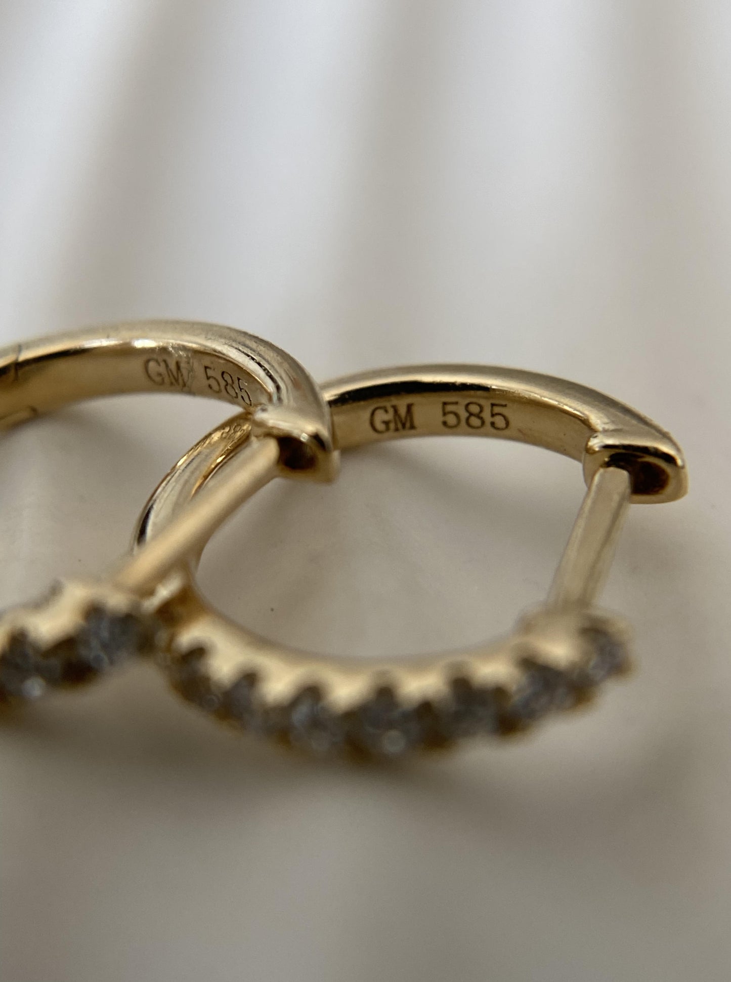 Dainty Small Diamond Hoops