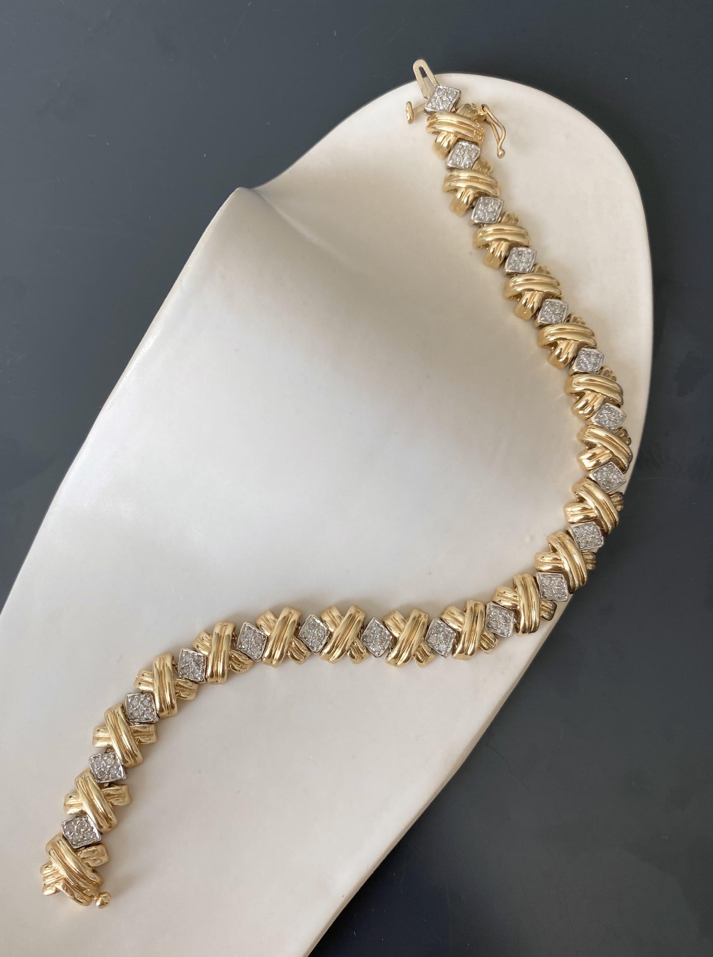 Vintage Diamond Kisses Bracelet