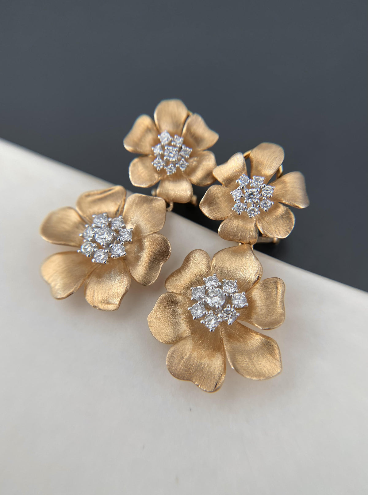Double Floral Earrings