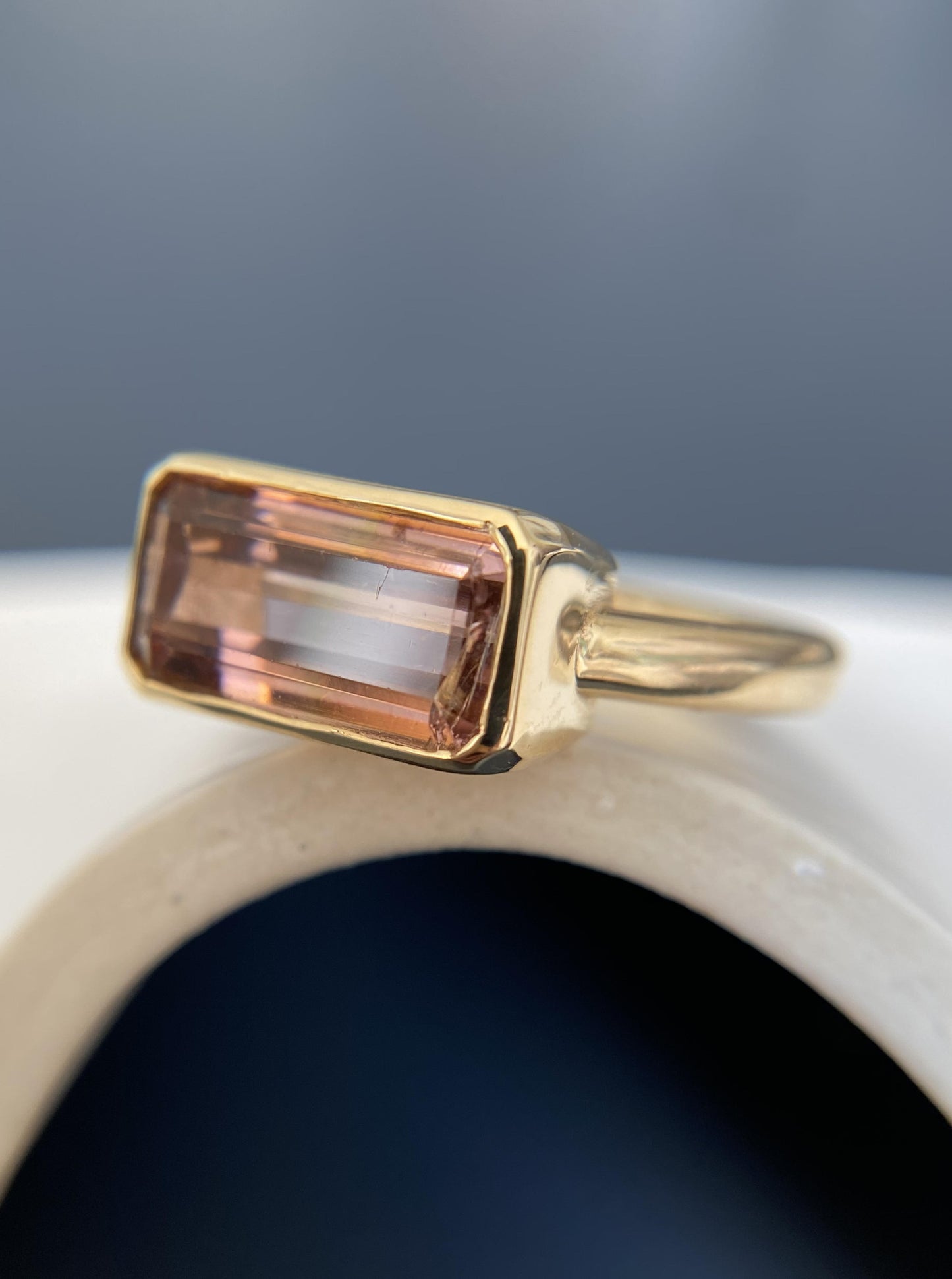 East West Tourmaline Ring