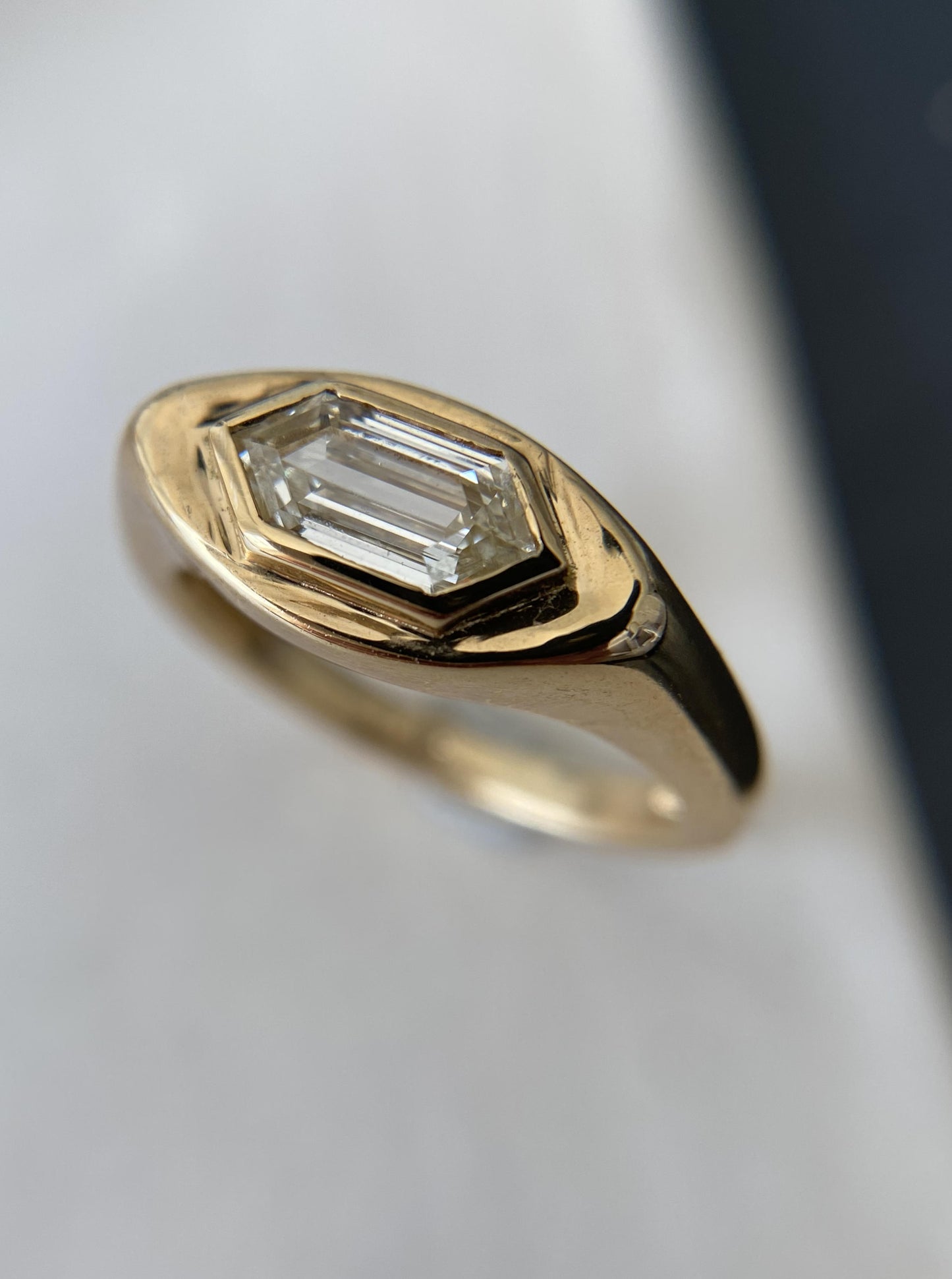 Hexagon Signet Ring