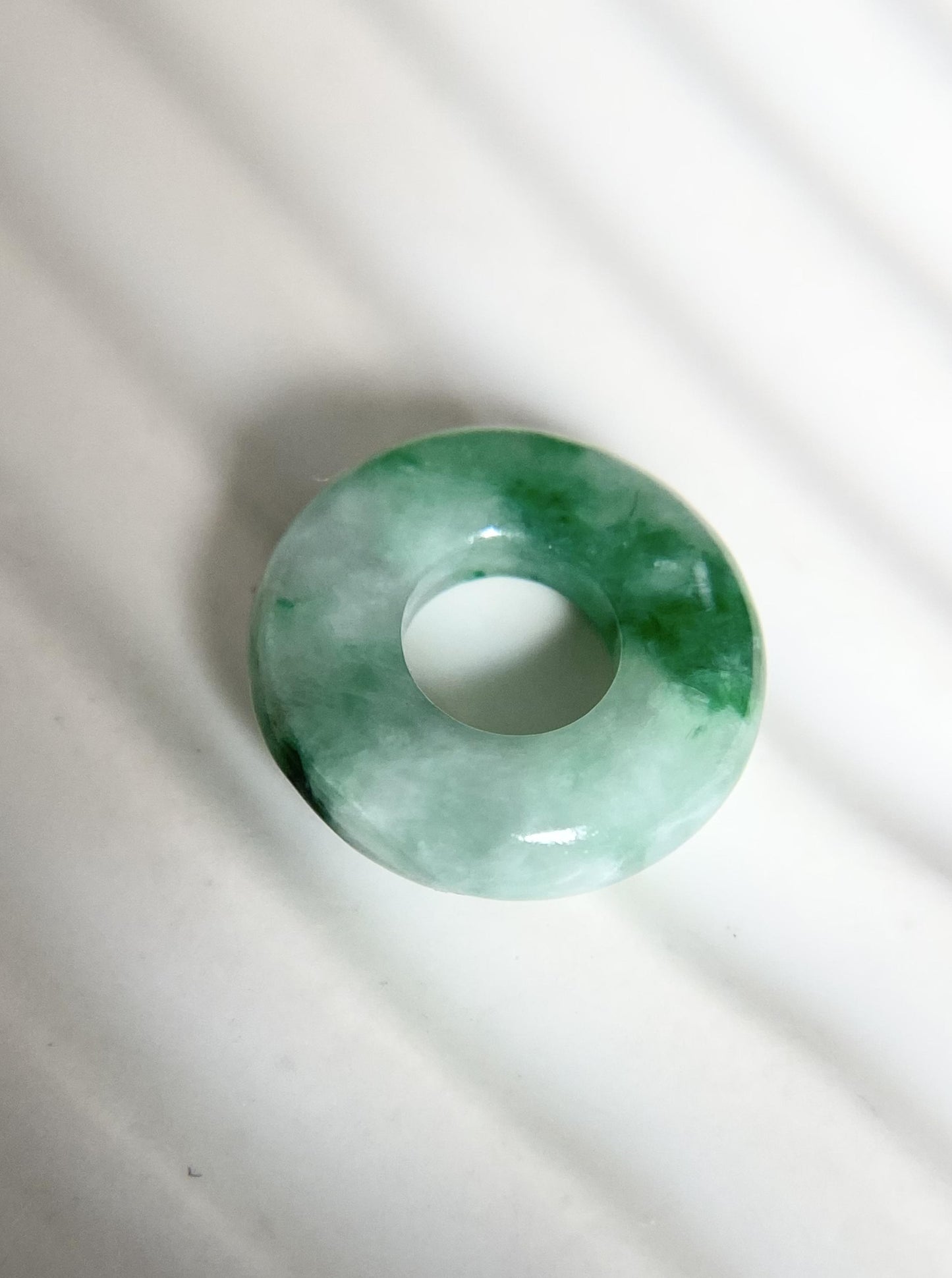 Green Jade Coin Charm