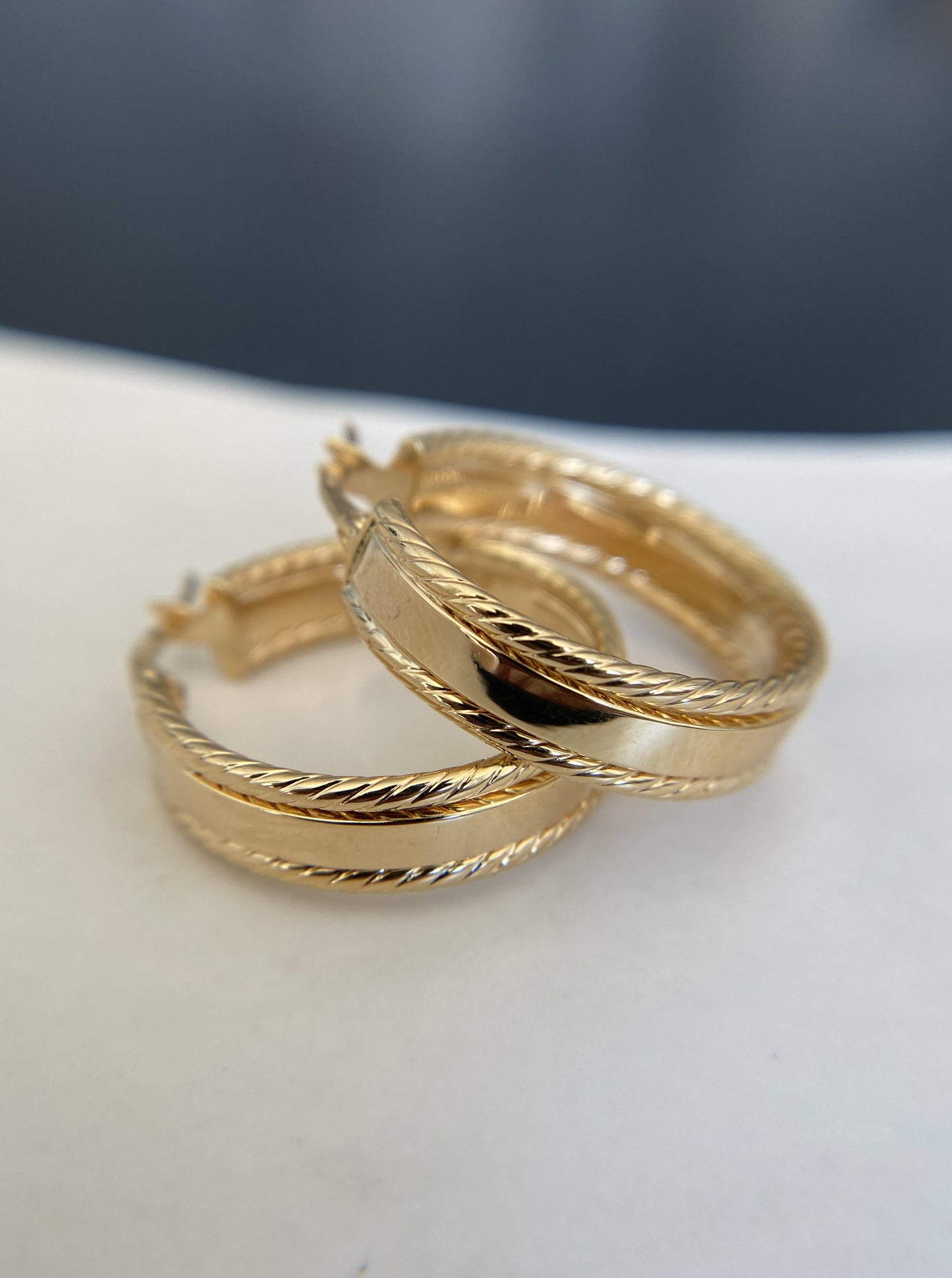 Chunky Hoops with Rope Details