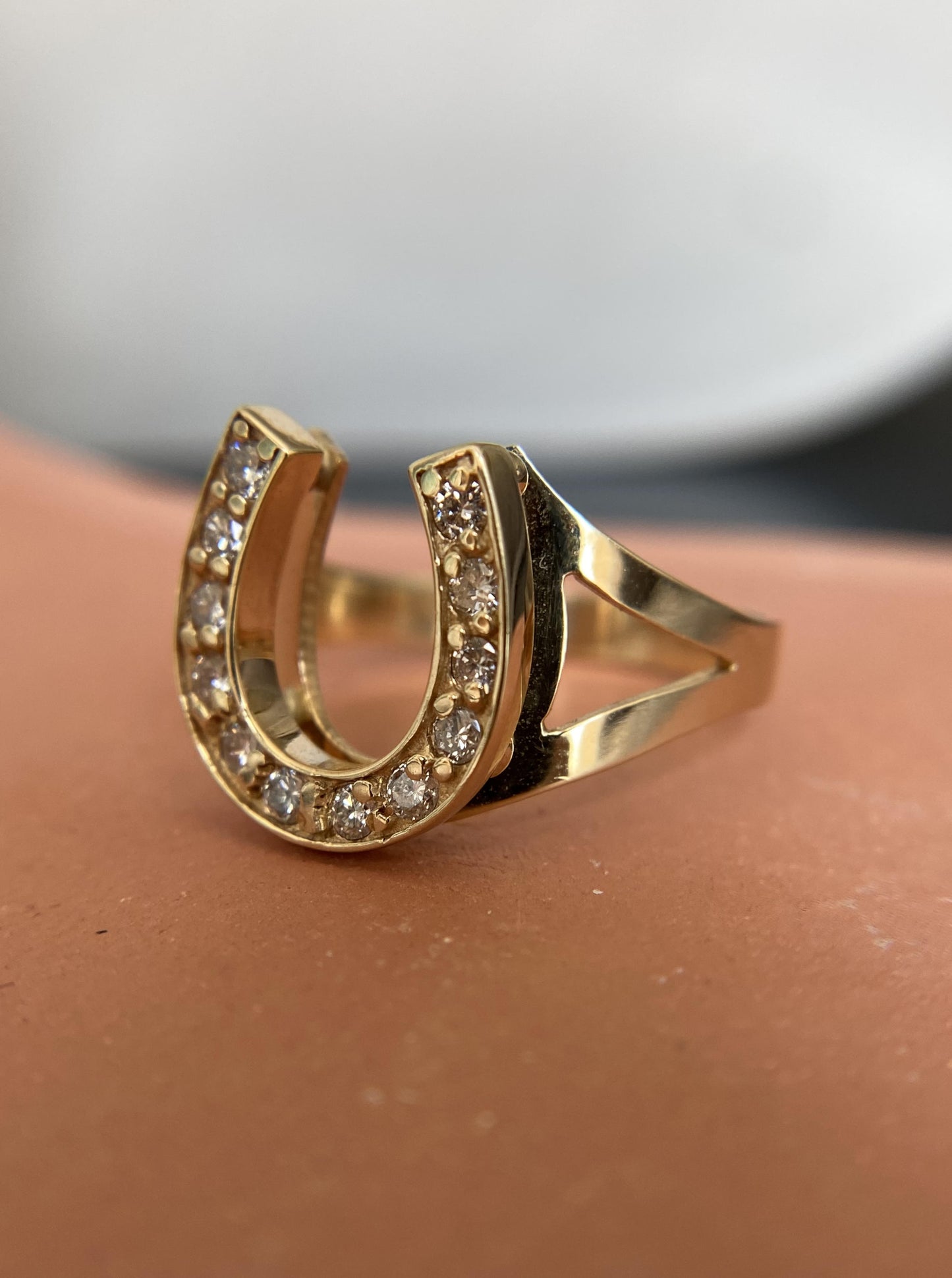 Diamond Horseshoe Ring