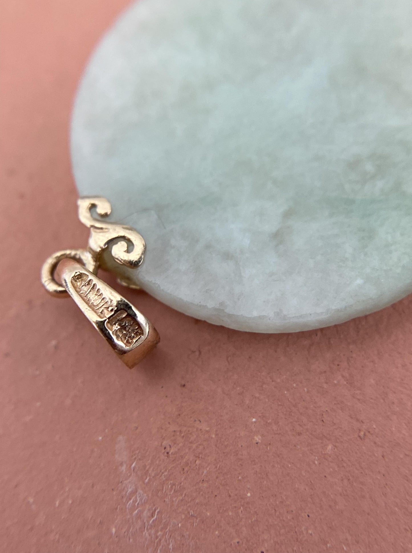 14K Dragon & Quartz Pendant