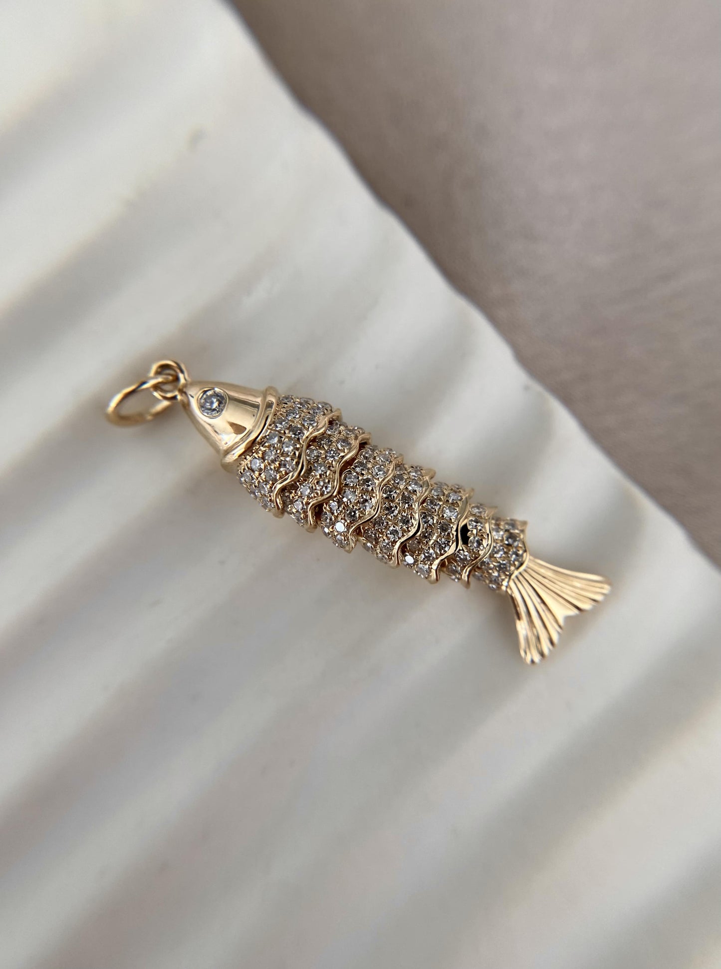 Fish Diamond Charm