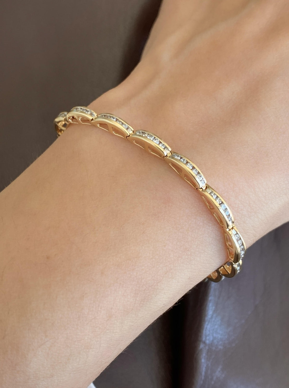 Vintage Scallop Diamond Bracelet