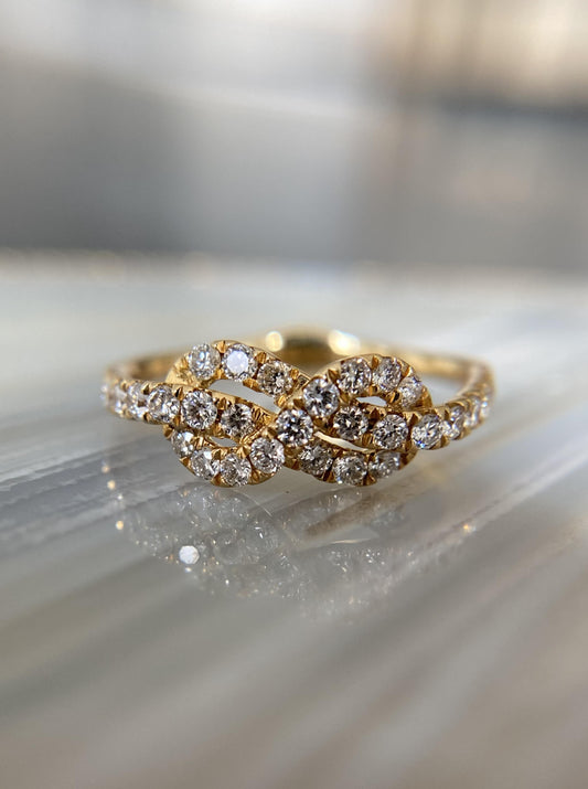 Knot Diamond Ring