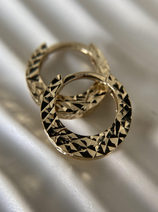 Diamond Cut Hoops