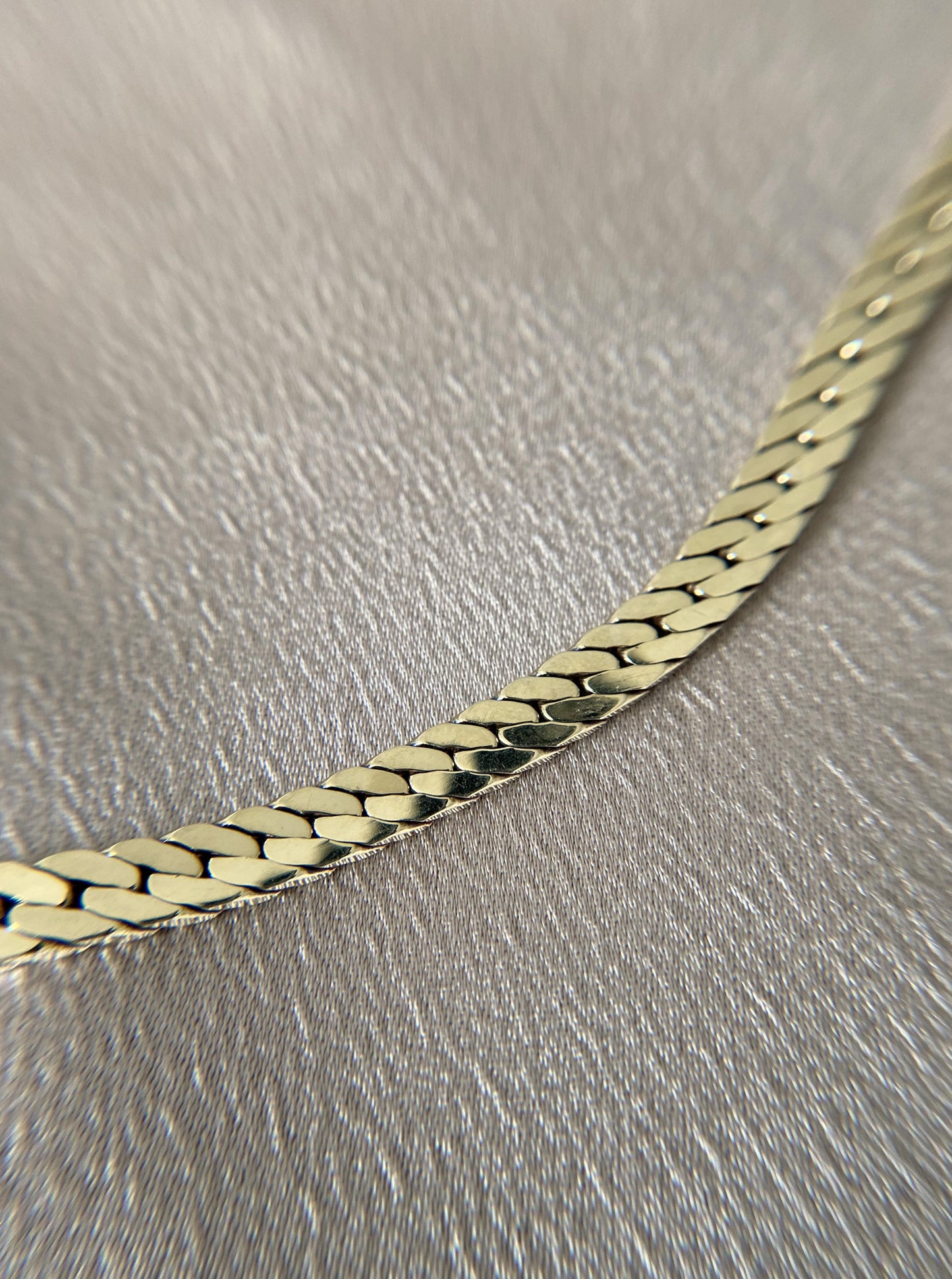 14K Flat Cuban Chain